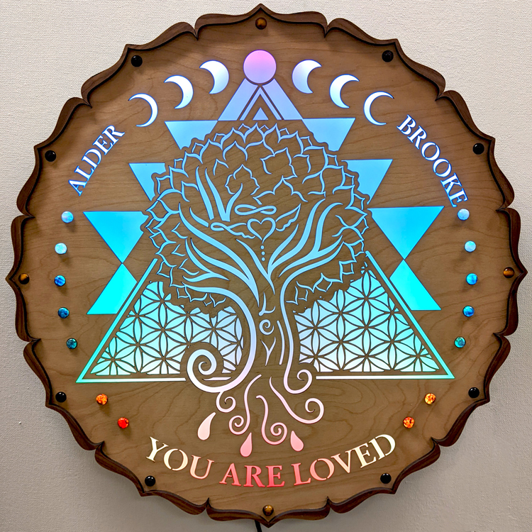 Alder Brooke custom LED sign by LaserTrees